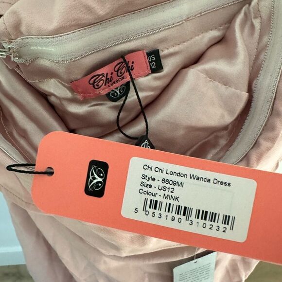 Chi Chi London Bandeau Off The Shoulder Ruffle Midi Dress - Picture 7 of 7